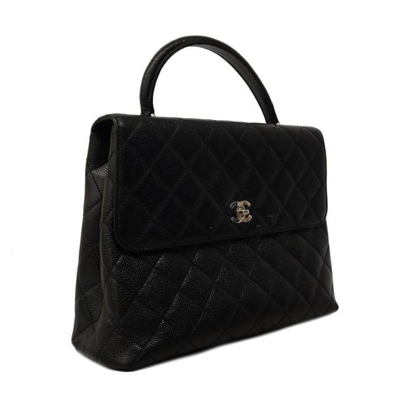 Chanel Caviar Black Matelasse Skin Handbag - Picture 1 of 15